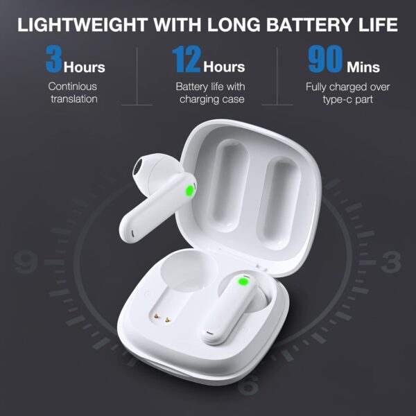 Timekettle WT2 Edge W3 Translator Device,Bidirection Simultaneous Translation, Translator Earbuds with 40 Languages, Real time Translator,Fast Reaction with Revolutionary Al Tech, Online Version